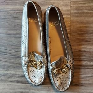 Stuart Weitzman gold flats